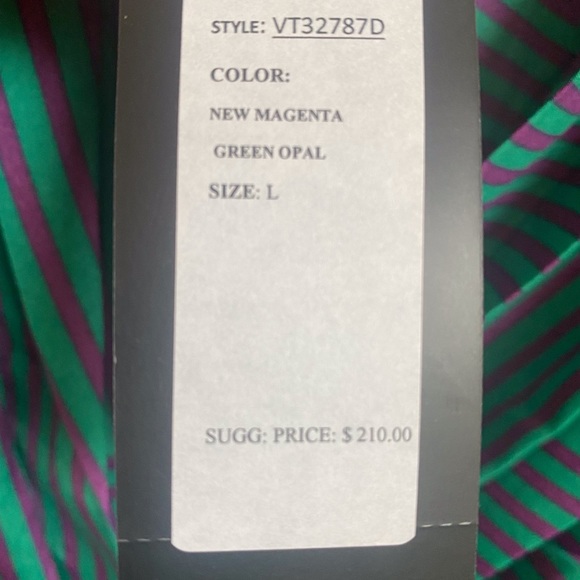 VERTIGO- Illusional Striped Shirt Sleeve Dress - Picture 6 of 11